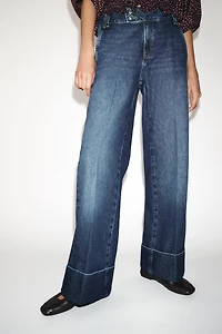 JEAN Z1975 DROIT TAILLE BASSE À REVERS