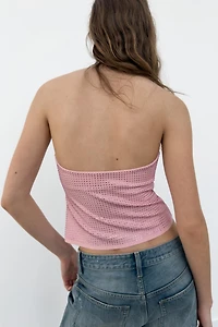 SPARKLY HALTER TOP