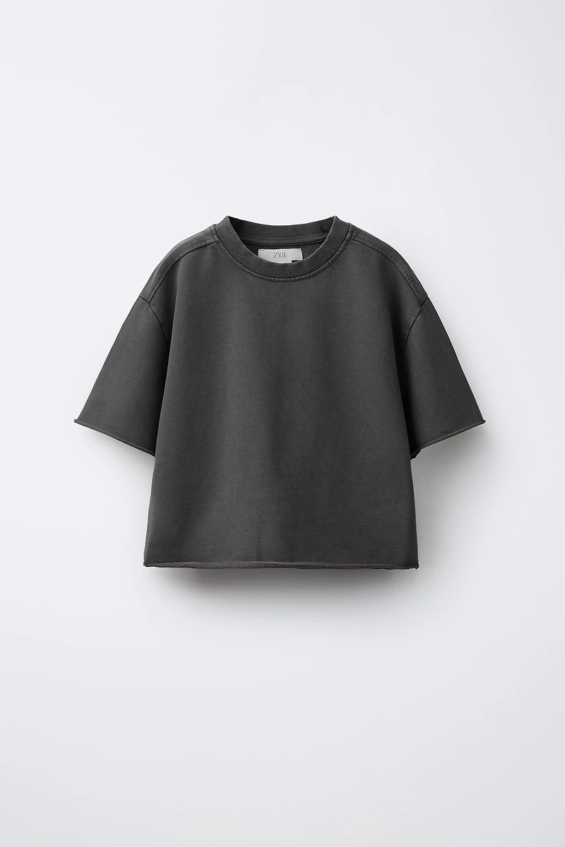 T-SHIRT JOGGING EFFET DÉLAVÉ