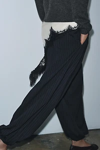 ZW COLLECTION PINSTRIPE BALLOON PANTS