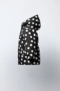 WATER RESISTANT AND WINDPROOF POLKA DOT JACKET