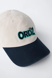 EMBROIDERED LOGO CAP