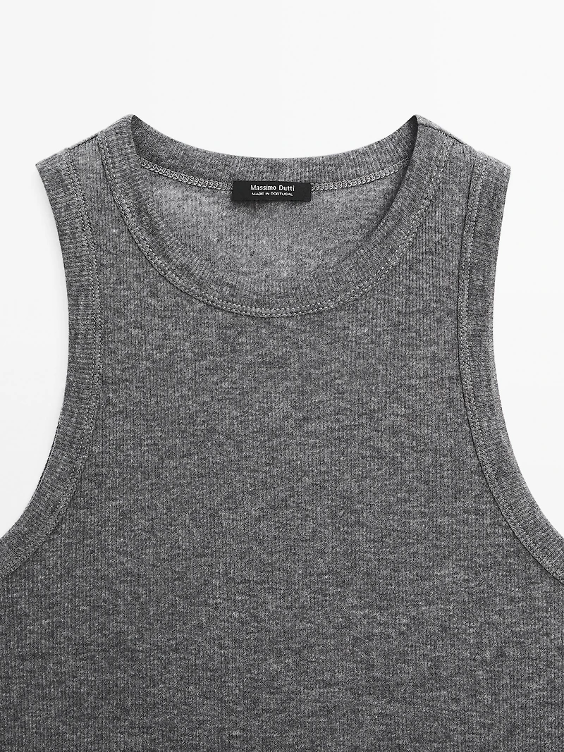 100% cotton halter top