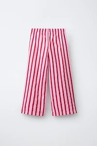 WIDE LEG STRIPED PANTS