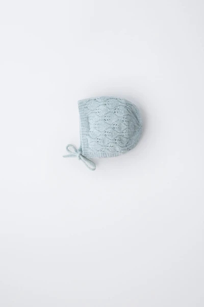 LEAF KNIT BONNET