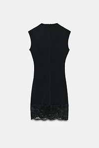 STRETCH LACE SHORT DRESS