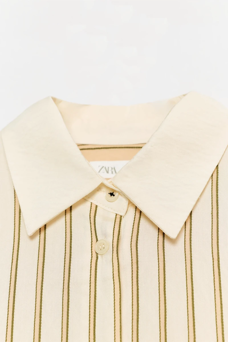 ZW COLLECTION CONTRAST STRIPE SHIRT