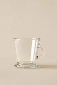 TRANSPARENT GLASS CAPPUCCINO CUP