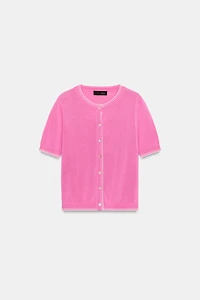SHORT SLEEVE CARDIGAN
