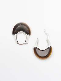 Natural stone earrings