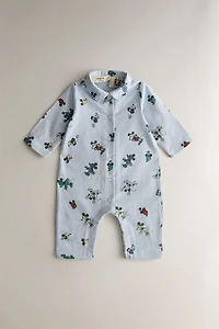 BABY MICKEY & MINNIE ©DISNEY FLANNEL FOOTED ROMPER