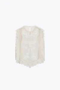 ZW COLLECTION RUFFLED CHEST SHIRT