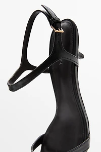 Low-heel leather sandal - MADE SPAIN