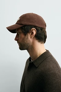 EMBROIDERED TEXT CAP