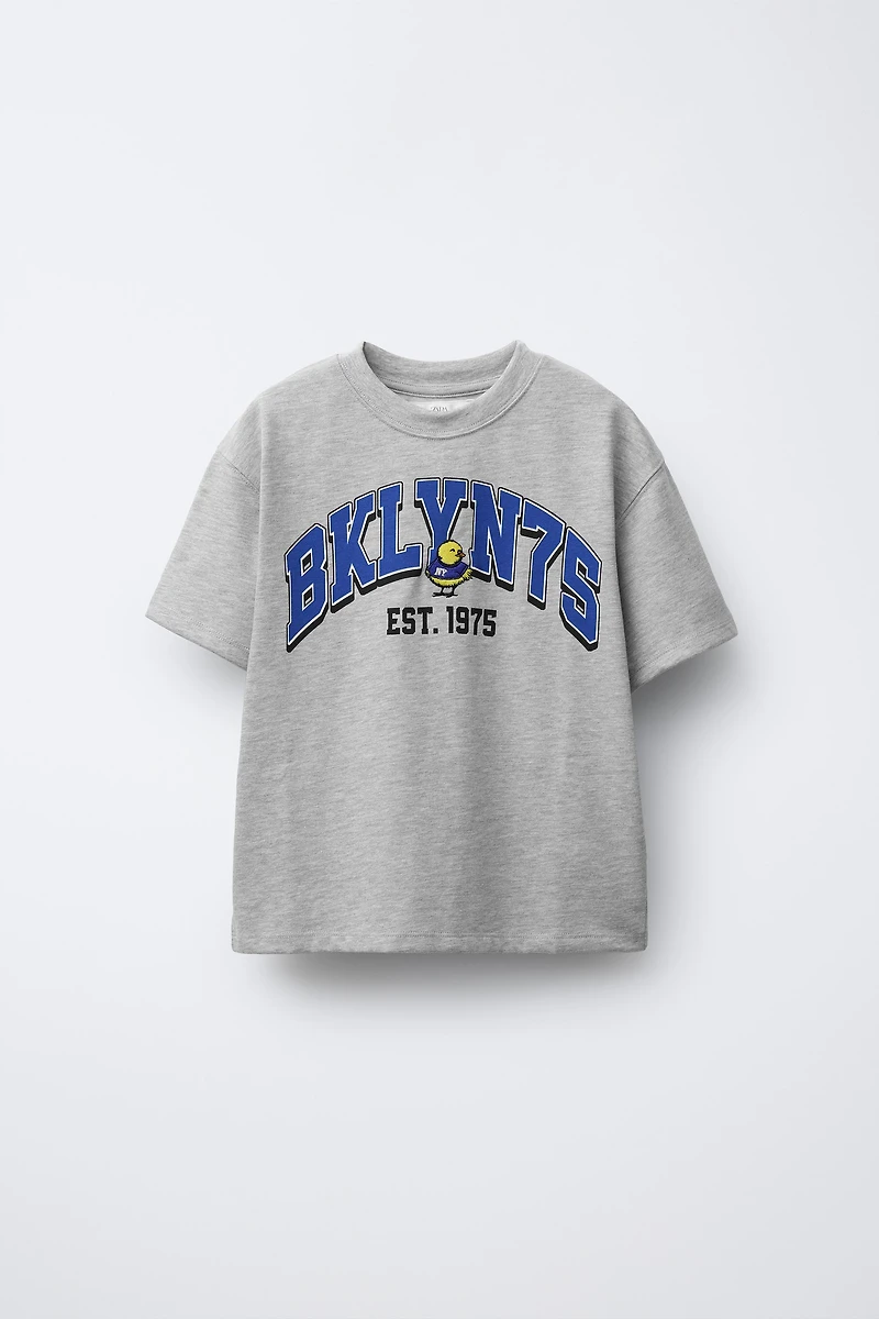 EMBROIDERED TEXT T-SHIRT