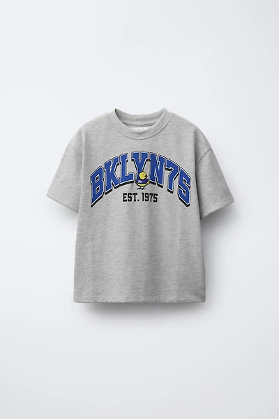 EMBROIDERED TEXT T-SHIRT