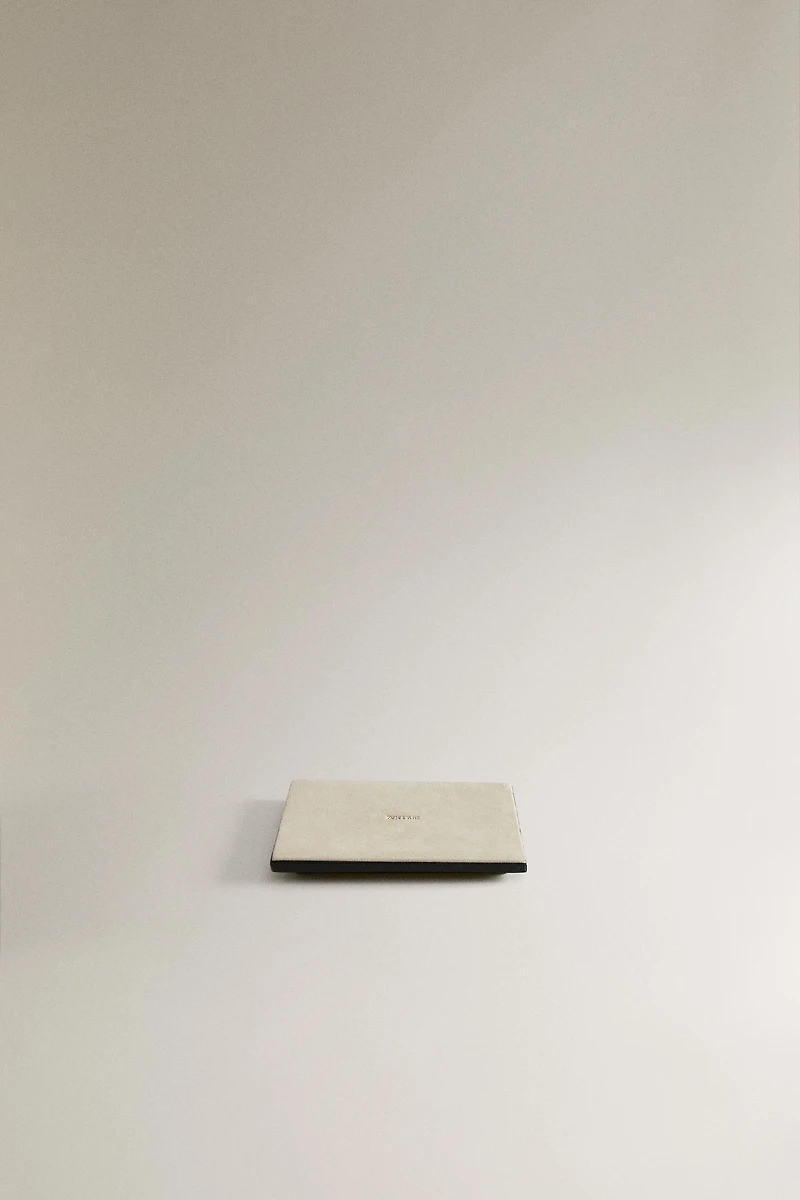 LEATHER DESK TRAY FOR CLIPS
