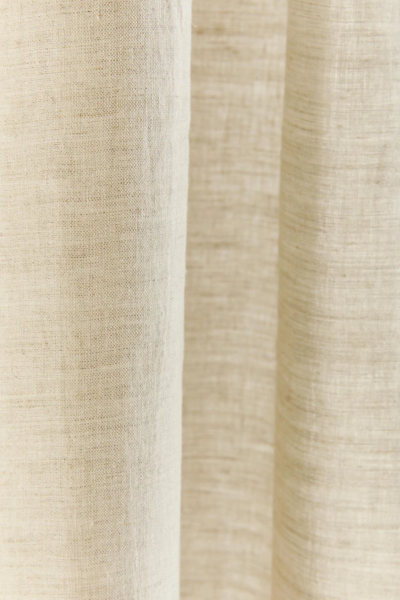 MEDIUM OPACITY FADED LINEN CURTAIN