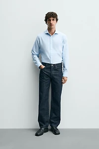 REGULAR FIT TEXTURED SHIRT