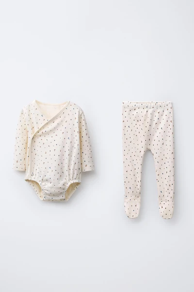 LOT BODY ET LEGGING À FLEURS