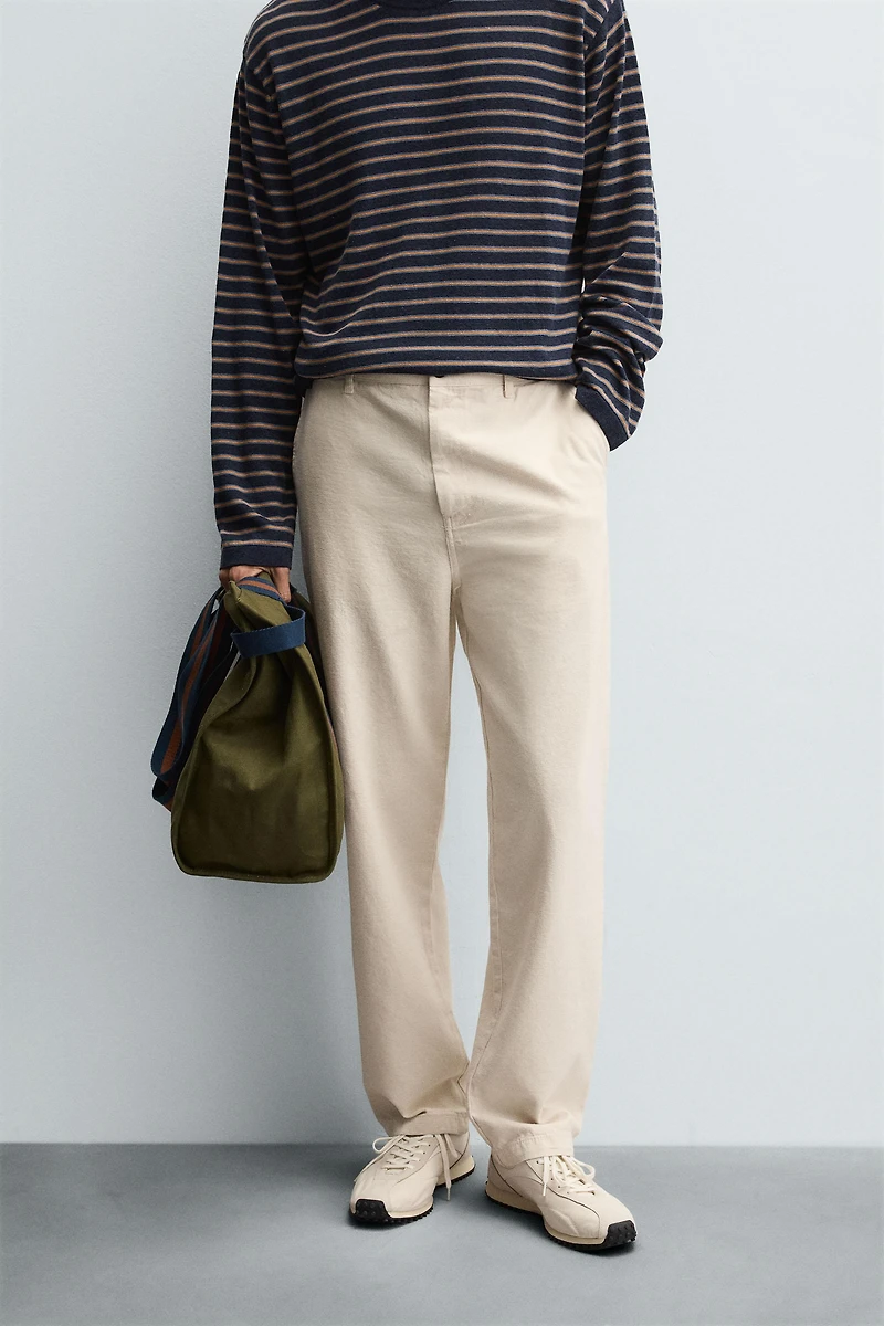 STRAIGHT FIT CHINO PANTS
