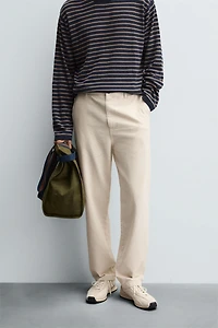 STRAIGHT FIT CHINO PANTS