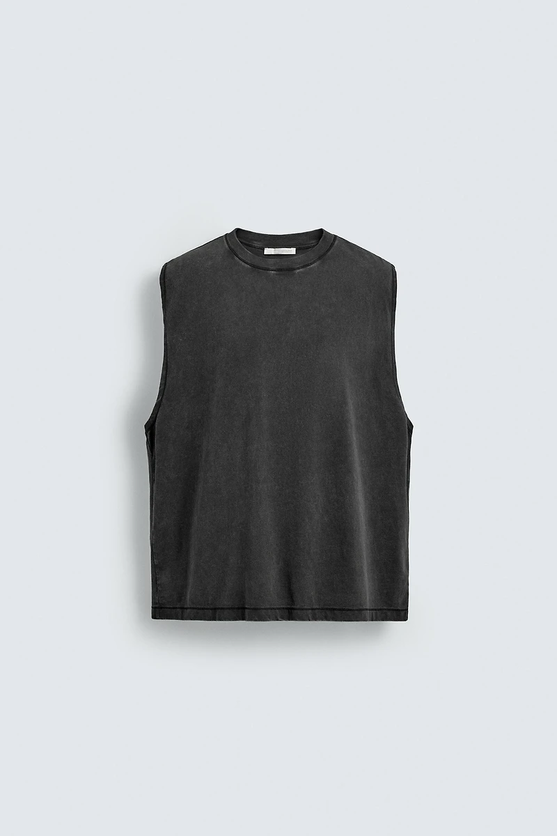 T-SHIRT TANK DÉLAVÉ