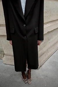 ANIMAL PRINT LEATHER SLINGBACK SHOES