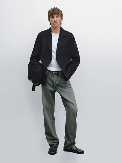 Wool blend blazer