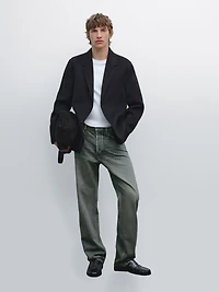 Wool blend blazer