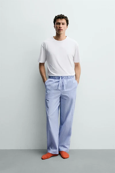 STRIPED PANTS PAJAMA SET