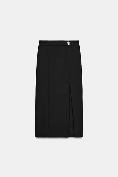 MIDI PENCIL SKIRT WITH SLIT