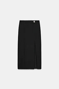 MIDI PENCIL SKIRT WITH SLIT