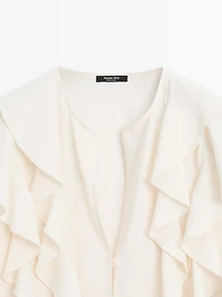Blouse fluide à volants