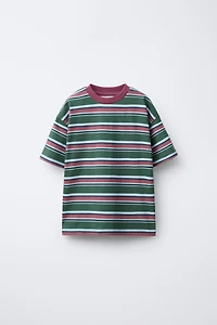 STRIPED PRINT T-SHIRT