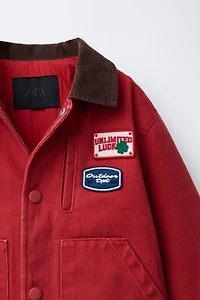 VESTE COL CONTRASTE PIÈCES