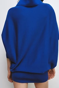 LONG BATWING SLEEVE KNIT JUMPER