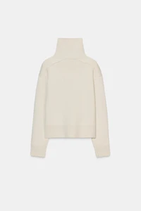 WOOL HIGH COLLAR JUMPER