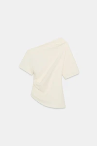 BLOUSE ASYMÉTRIQUE DRAPÉE ZW COLLECTION LIMITED EDITION