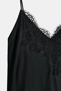 ZW COLLECTION SATIN LACE DRESS