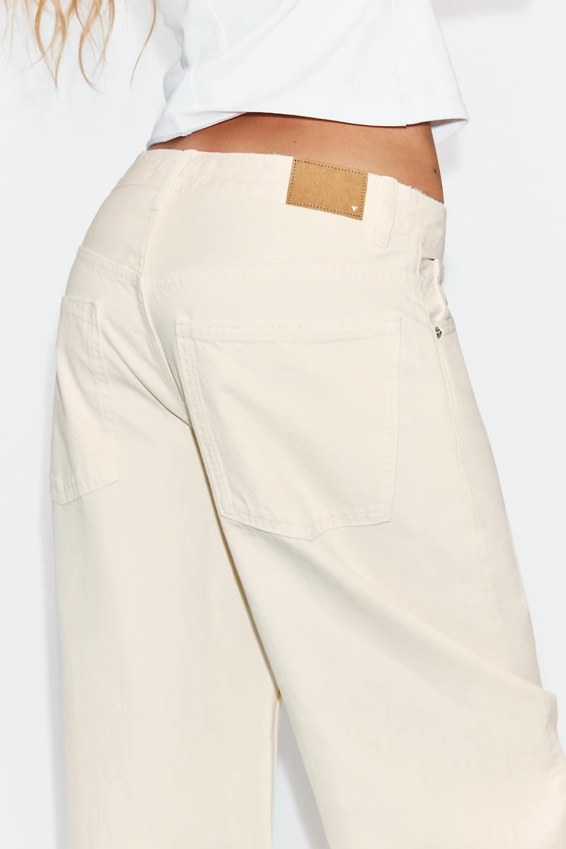 TRF MID-RISE BAGGY BALLOON JEANS