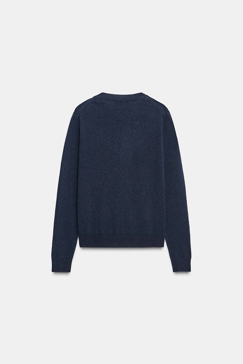 LONG SLEEVE 100% CASHMERE SWEATER