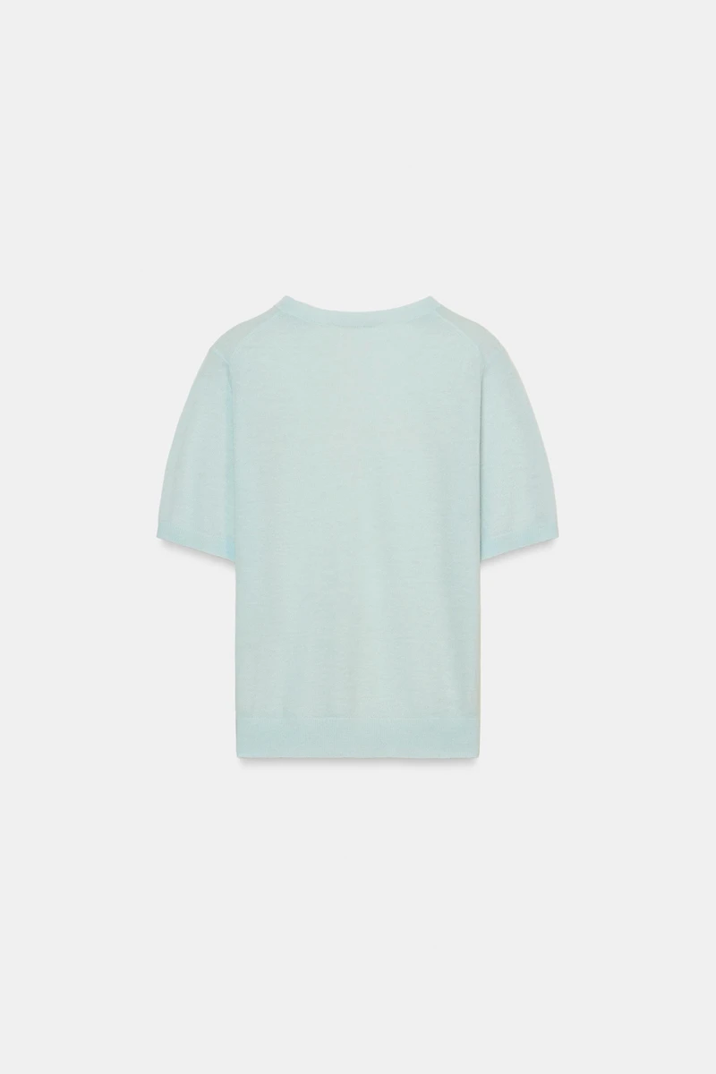 WOOL SHORT SLEEVE JUMPER