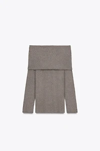 TOP EN MAILLE BUSTIER FRONCES
