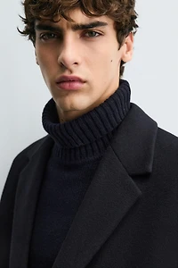 MANTEAU REGULAR FIT AVEC LAINE