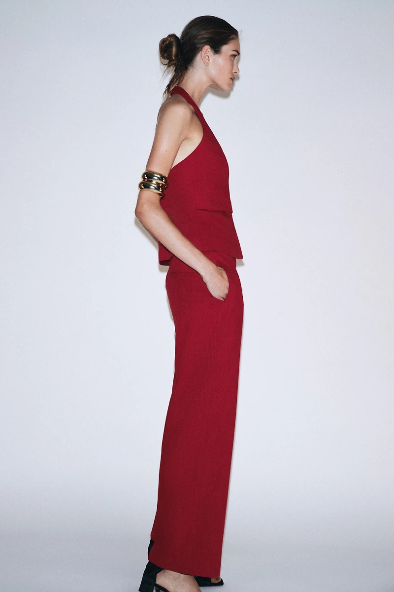 PANTALON DROIT TAILLE HAUTE