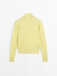 100% wool knit mock turtleneck sweater - STUDIO