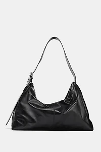 MAXI BUCKET BAG WITH METAL EYELETS