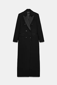 MANTEAU VESTE LONGUE À COL SMOKING ZW COLLECTION ÉDITION LIMITÉE