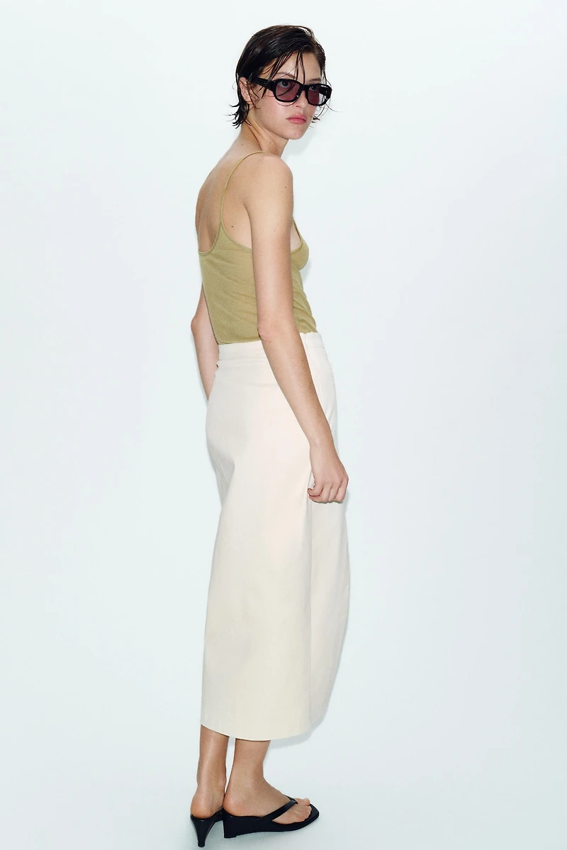 WRAP MIDI SKIRT